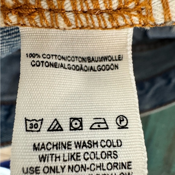 Free People We The Free Jean Skirt Relaxed Destroyed Light Denim Cotton Size 30 - Picture 14 of 16